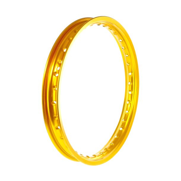 Alufelge 1,60x16 - 36 Loch - gold eloxiert und poliert