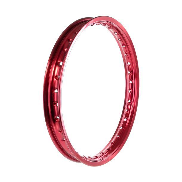 alloy rim 1,50x16 - 36 hole - red anodized and polished