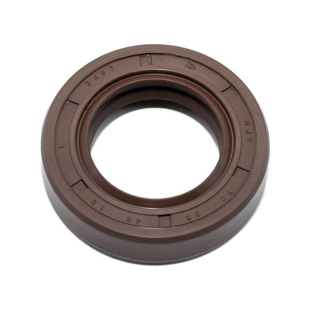 Junta de eje NJK 25x42x10 - FPM - marrón con labio antipolvo