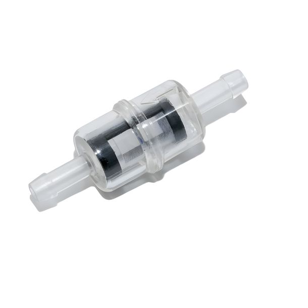 Benzinfilter klein Kunststoff Sieb, schwarz Ø 6mm Anschluss universal für Simson S50, S51, S53, S70, S83, SR50, SR80, SR4-1 Spatz, SR4-2 Star, SR4-3 Sperber, SR4-4 Habicht