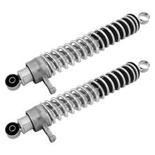 MZ Set Federbeine, links + rechts, hinten - chrom u. Chromfeder - ETZ 251