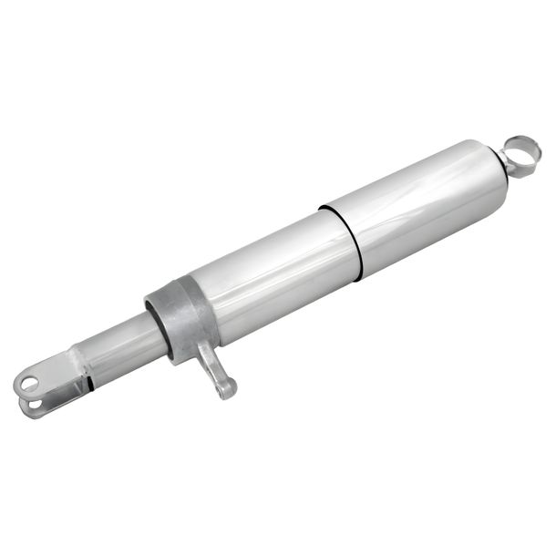 Federbein kpl. (Gabel) hinten, LINKS stärkere Feder + Chromhülsen (f.Zugmaschine SW)