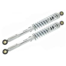 Jambes de suspension, réglables, chromées, longueur : env. 360 mm - Œillet en Ø : 8 mm