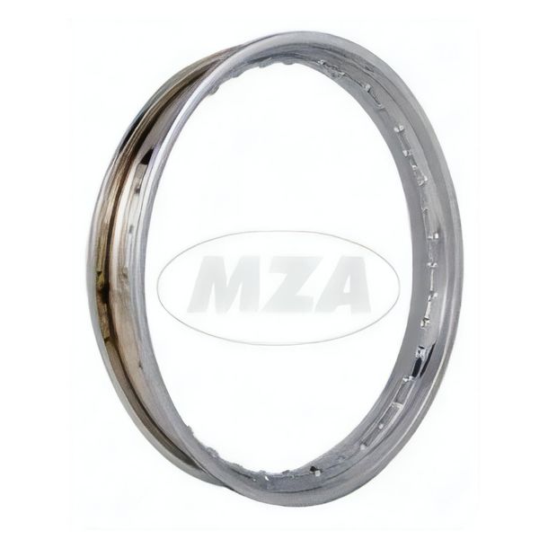 Jante en acier MZ, chromé - 2,15x19 - par exemple pour RT125/1, RT125/2