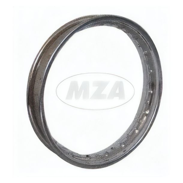 Jante en acier MZ, chromé - 2,15 x 16 - par exemple pour ETZ125, ETZ150, TS250, TS250/1, ETS250