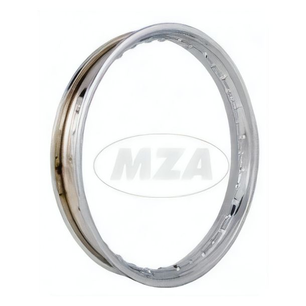 Cerchio in acciaio MZ, cromato - 1,85x19 - ad es. per RT125/1, RT125/2