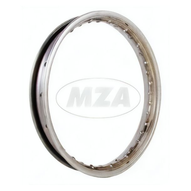 Jante en acier MZ, naturel - 2,15x19 - par exemple pour RT125/1, RT125/2