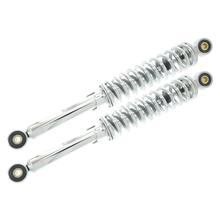 Jambes de suspension, réglables, chromées, longueur : env. 340 mm - Œillet en Ø : 8 mm