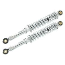 Jambes de suspension, réglables, chromées, longueur : env. 320 mm - Œillet en Ø : 8 mm