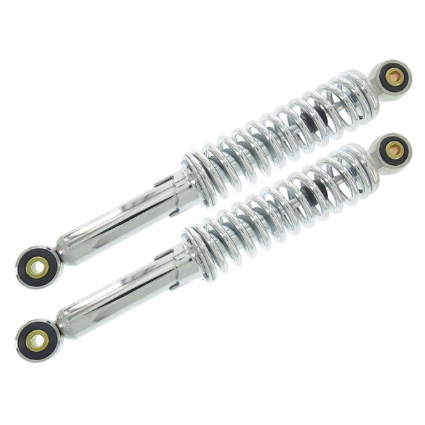 Soporte de suspensión, ajustable, cromado, longitud: 300 mm aprox. - Ø ojo: 8 mm