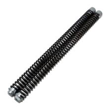 SET- 2x maximum reinforced compression springs 3.6 mm - incl. 4x mounted+modified spring holders - special design for front fork