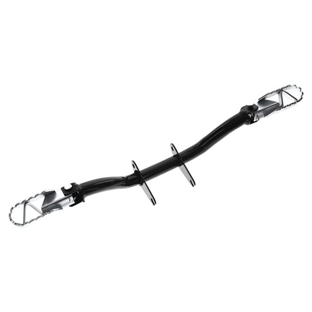 Simson off-road/cross - footrest support - folding footpegs, bright galvanised - all S50, S51, S53, S70, S83 types