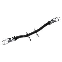 Simson off-road, supporto poggiapiedi cross, poggiapiedi pieghevoli, zincato lucido, tutti i tipi S50, S51, S53, S70, S83