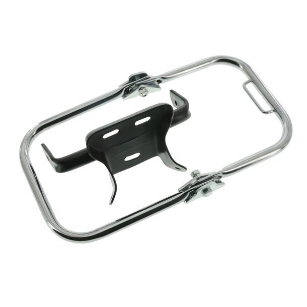 Portapacchi Simson SET con supporto per parafango e moncone - staffa di supporto corta - cromato - S51E, S70E, versioni enduro
