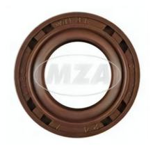 Shaft seal NJK 14x24x07 - FPM - brown with dust lip