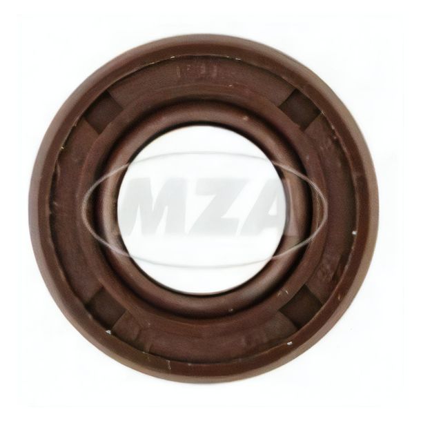 MZ shaft seal NJK 10x19x08 - FPM - brown with dust lip, e.g. for shock absorber, spring strut ES, TS