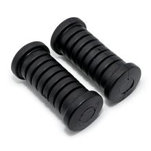 2x Fußrastengummi, schwarz - Mokick