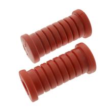 2x Fußrastengummi, rot - Mokick