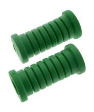 2x Fußrastengummi, grün - Mokick