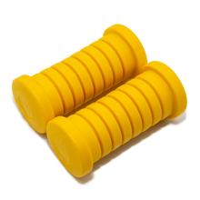 2x Fußrastengummi, gelb - Mokick