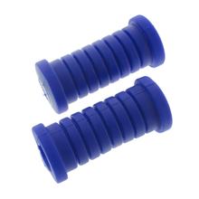 2x Fußrastengummi, blau - Mokick