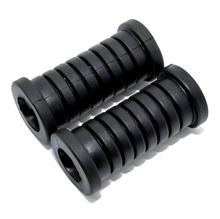 2x Fußrastengummi - schwarz - 90 mm lang, 20 mm Innendurchmesser