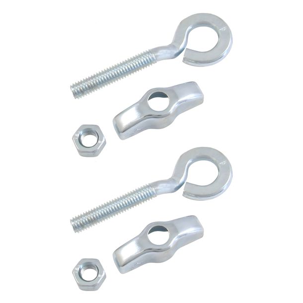 Simson 2x Kettenspanner vollständig, verzinkt - für 10 mm-Steckachse - für SR1