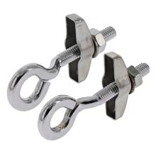 Simson 2x Kettenspanner vollständig, verchromt - für 10 mm-Steckachse - für SR1