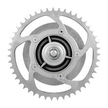 RESO - Mitnehmer Z=47 - kpl. mit SKF-Lager, Achsverlängerung, Elastikring und Kleinteilen - hinten, Kettenrad