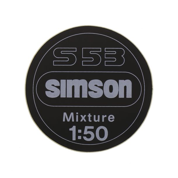 Simson Aufkleber 1:50 Mixture für Armaturenträger S53