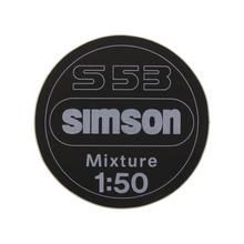 Simson Aufkleber 1:50 Mixture für Armaturenträger S53
