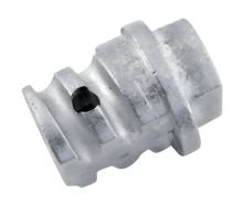 Supporto molla inferiore con foro per bloccaggio a molla/perno dentellato - per Simson - Forcella telescopica, per veicoli enduro