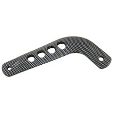 Enduro - uitlaatsteun kort - aluminium, gecoat in carbonstijl