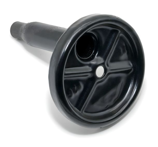 Simson end cap for silencer - black enameled - S53, S83