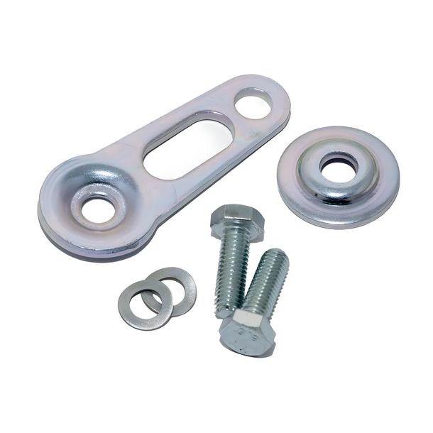 Supporto contachilometri +DZM zincato, versione rinforzata per guida forcella in ghisa per Simson S50, S51, S70