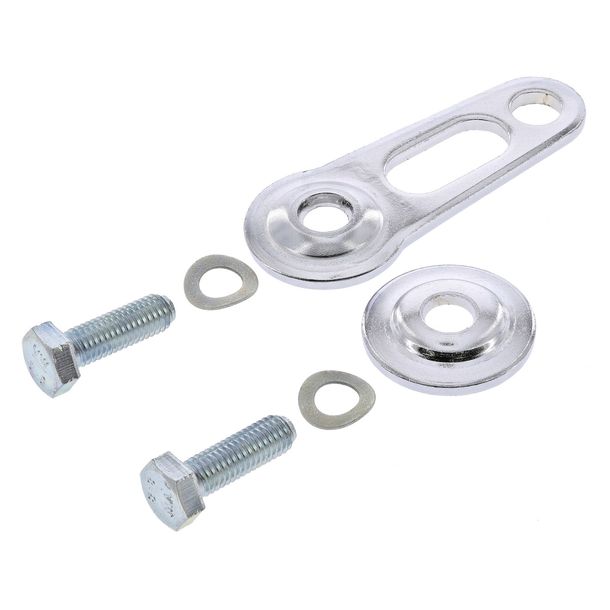 Soporte tacómetro Simson set + DZM - cromado, diseño reforzado - para guía horquilla fundida - S50, S51, S70