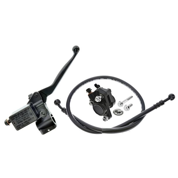 Handbrake cylinder for express throttle handle with caliper, brake hose mokick 815mm