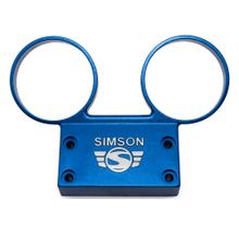 Simson držák přístrojů pro ø 60 mm tachometr + otáčkoměr, hliník modrý - S50, S51, S53, S70, S83