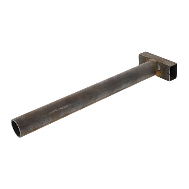 Steel foot pipe piece to set in concrete for 1.5 inch pipe - to flag, flag MZA 83015-00S