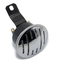 Simson Hupe, Signalhorn für 6V + 12V - Edelstahlblende - S50, S51, S70 - Befestigung am Gehäusemittelteil