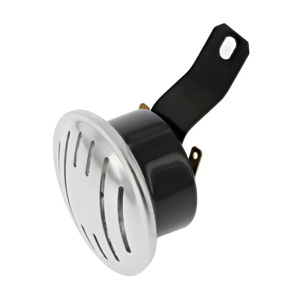 Simson horn, horn for 6V+12V - aluminium cover - for S50, S51, S70 - mounting on the housing middle part