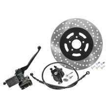 Simson Handbremszylinder für Seriengasgriff mit Bremssattel, Scheibe Ø220 mm, Bremsschlauch 815 mm, Enduro + MS50