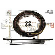 Simson Kabelbaumset S51N - 6V-Unterbrecherzündung, inkl. Schaltplan