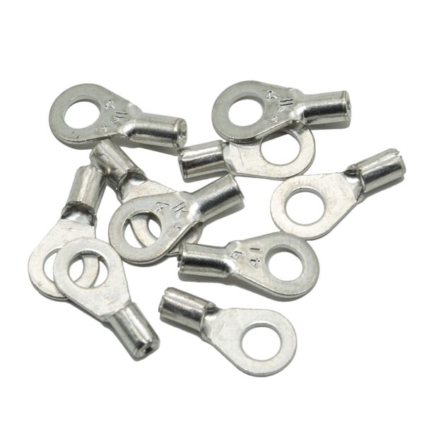 Terminales de crimpado VPE 10x KS4x1- para rosca M4 - por ejemplo, para mokick, mazo de cables, motocicleta - para sección transversal de cable de 0,5 a 1 mm²