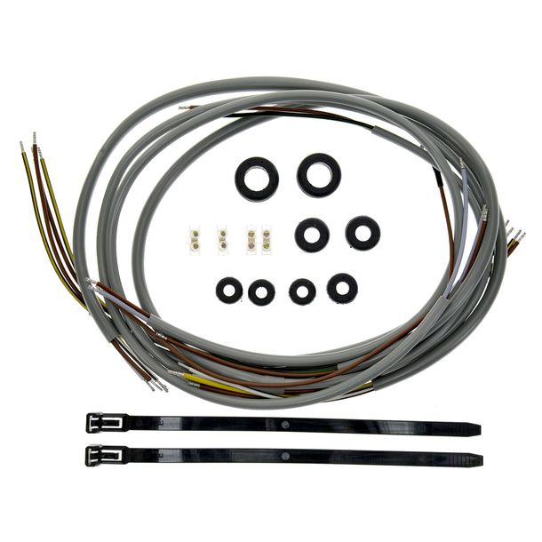 Juego de mazos de cables Simson SR2 - bocina DC con masa - gris, incl. diagrama de cableado