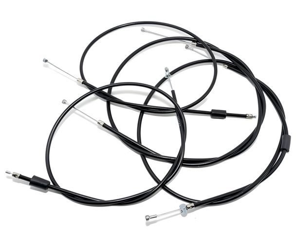 Simson Set - 4x Bowdenzüge, Enduro - schwarz - S51E, S53E, S70E, S83E