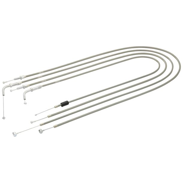 Simson Set - 4x Bowdenzüge - silbergrau - SR2, SR2E - FL Gas 70mm
