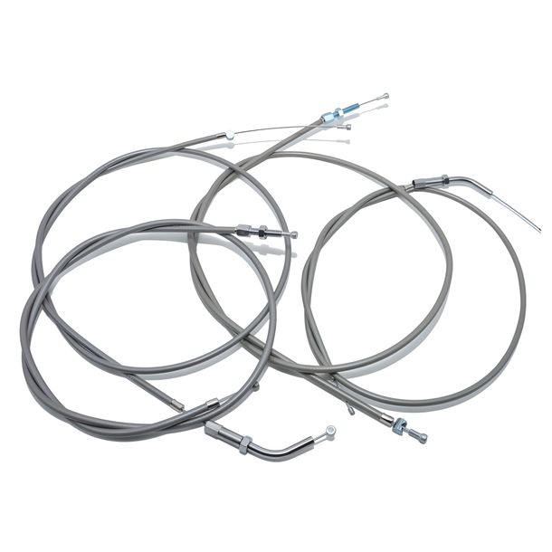 Simson Set - 4x Bowdenzüge - silbergrau - SR1