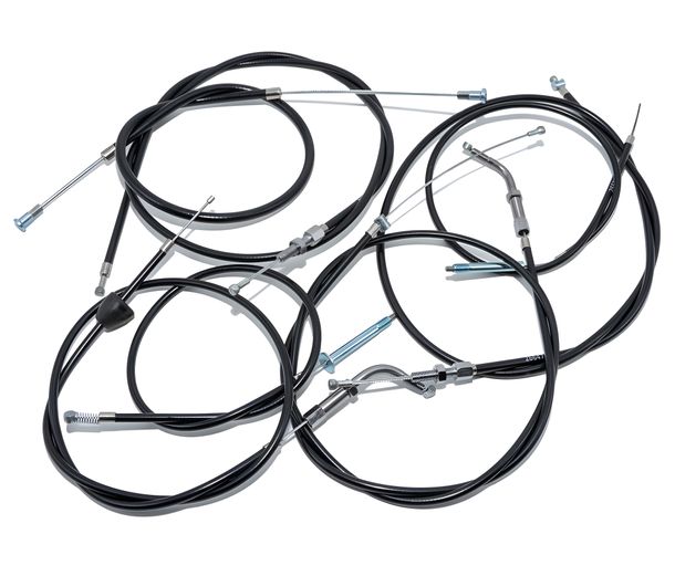 Set - 7x Bowdenzüge - schwarz - KR50, FL Gas 70mm, Blechbremsschild