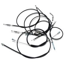 Set - 7x Bowdenkabels - zwart - KR50 - FL Gas 42mm, met metalen remplaat